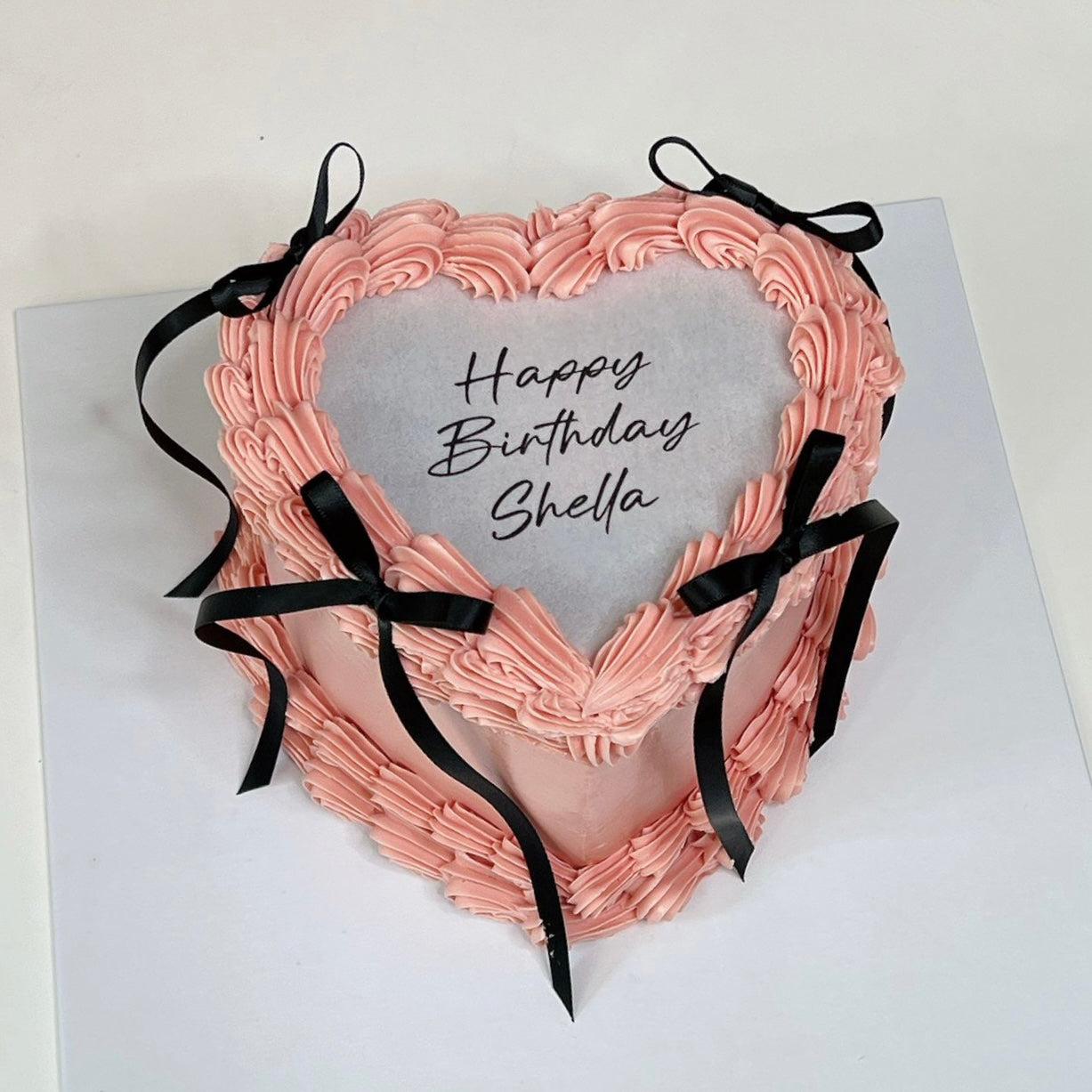 Heart Shaped Flame Cake