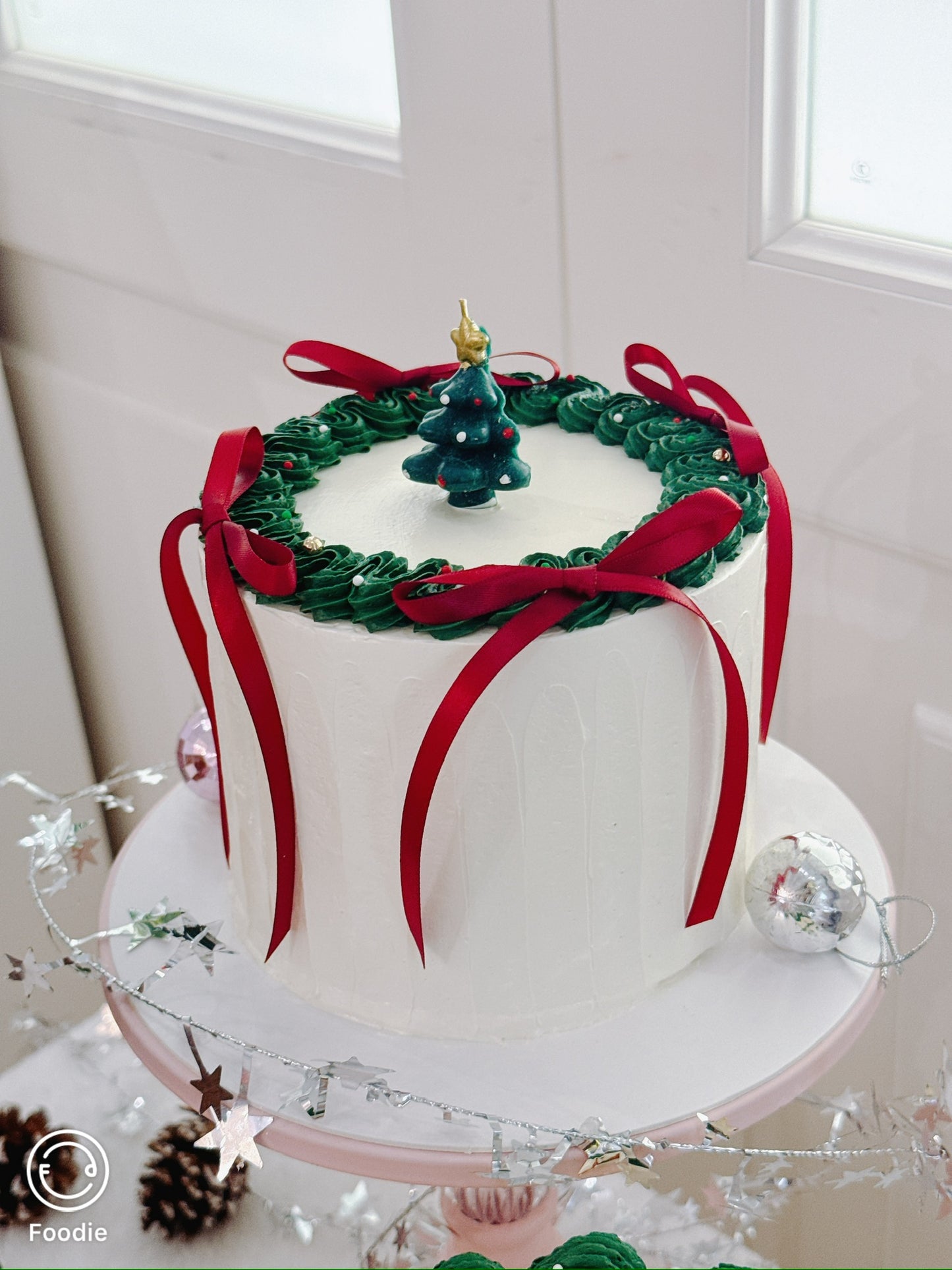 聖誕蝴蝶結蛋糕