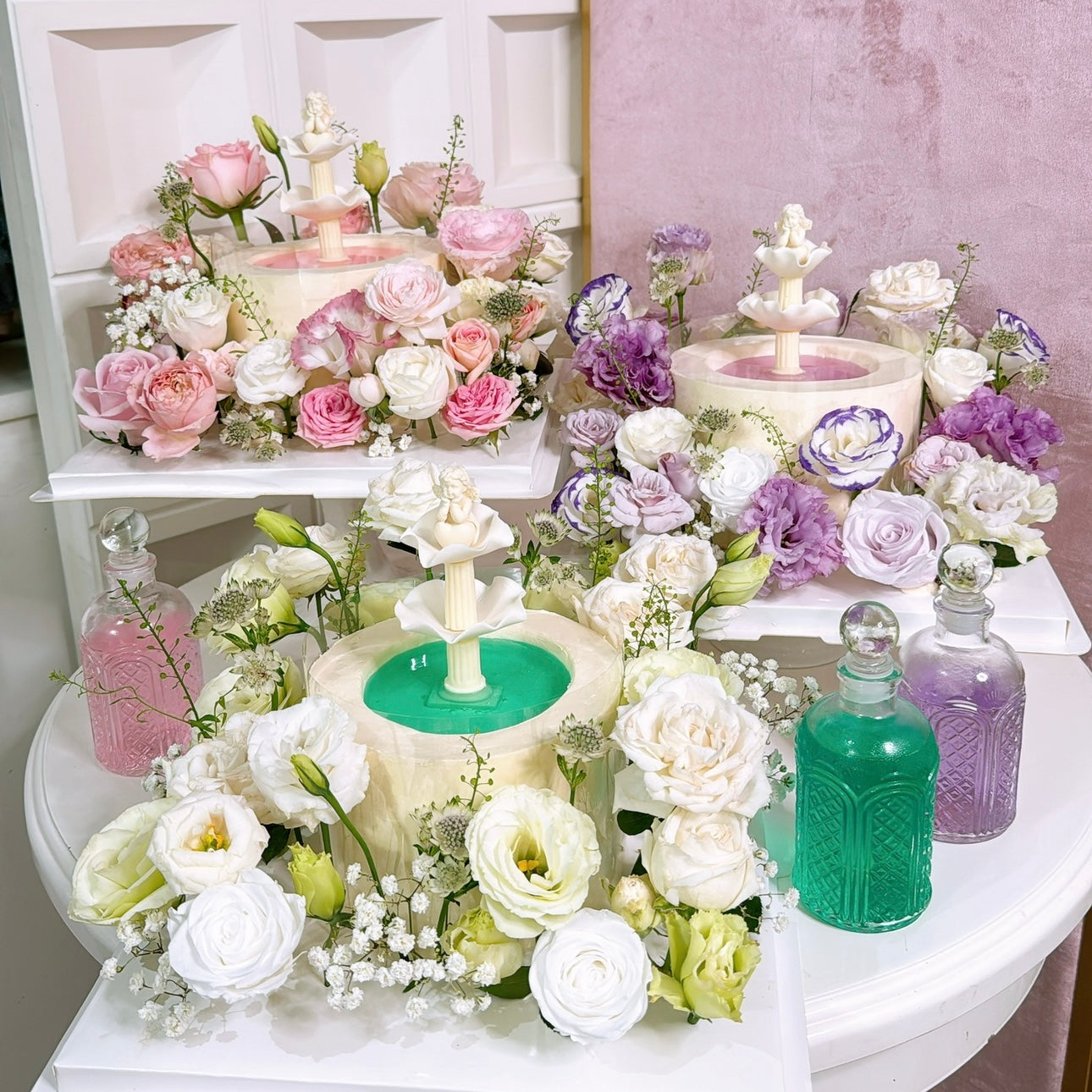 Flower Wishing Well Cake