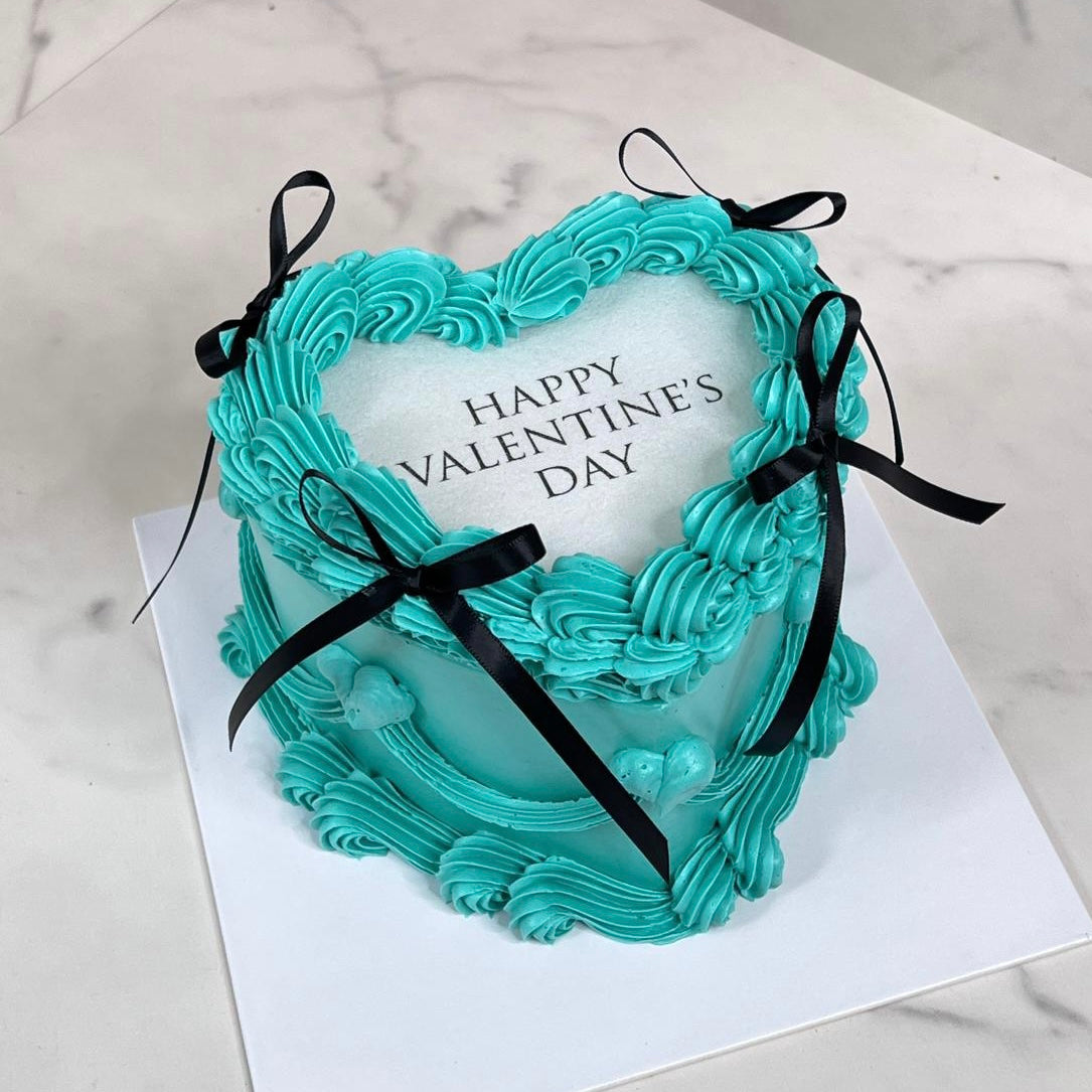 Heart Shaped Flame Cake