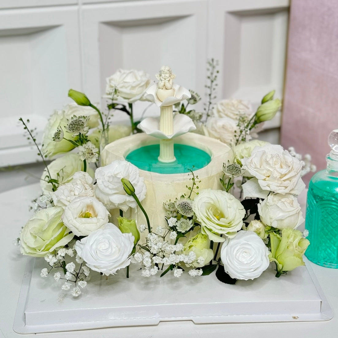 Flower Wishing Well Cake