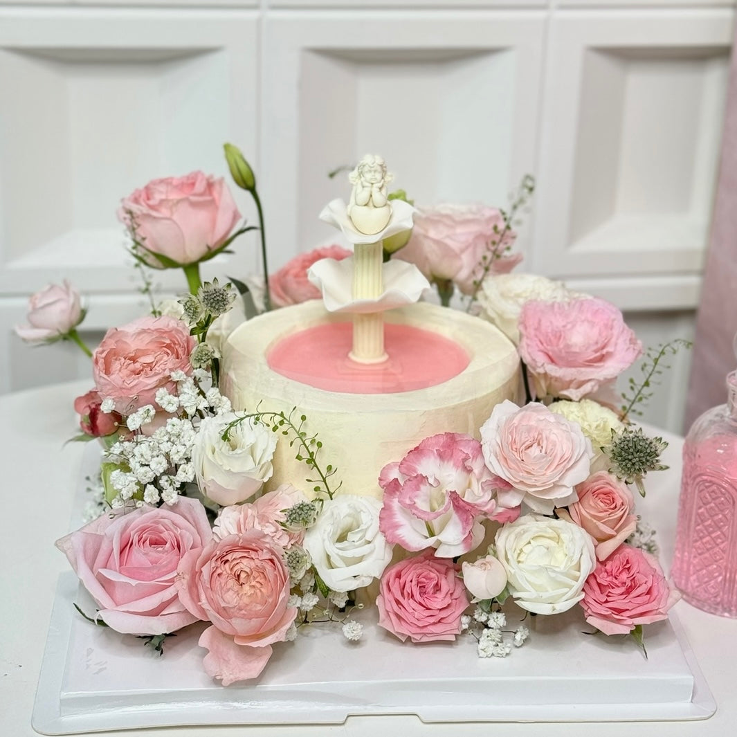 Flower Wishing Well Cake