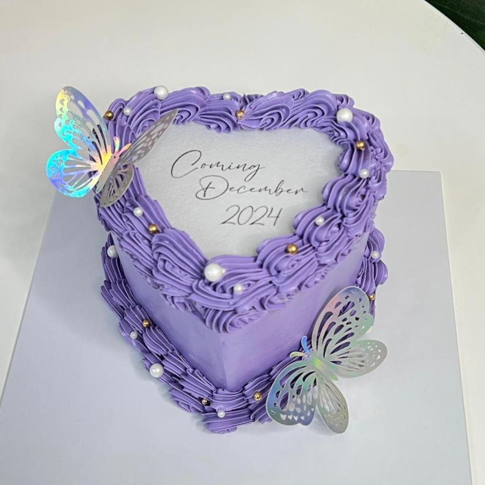 Heart Shaped Flame Cake
