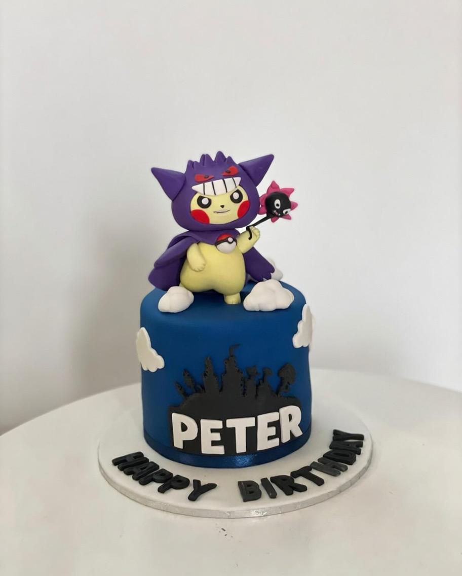 比卡超耿鬼蛋糕