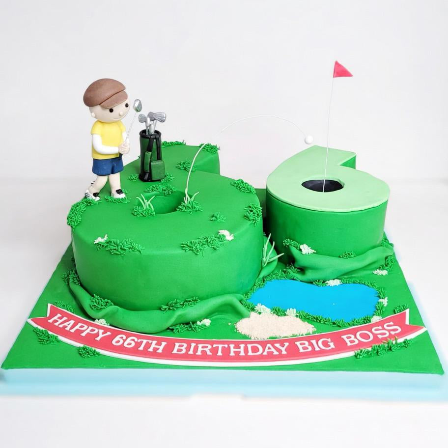 高爾夫球人像造型蛋糕 | 訂製造型蛋糕 - My Sweet Art