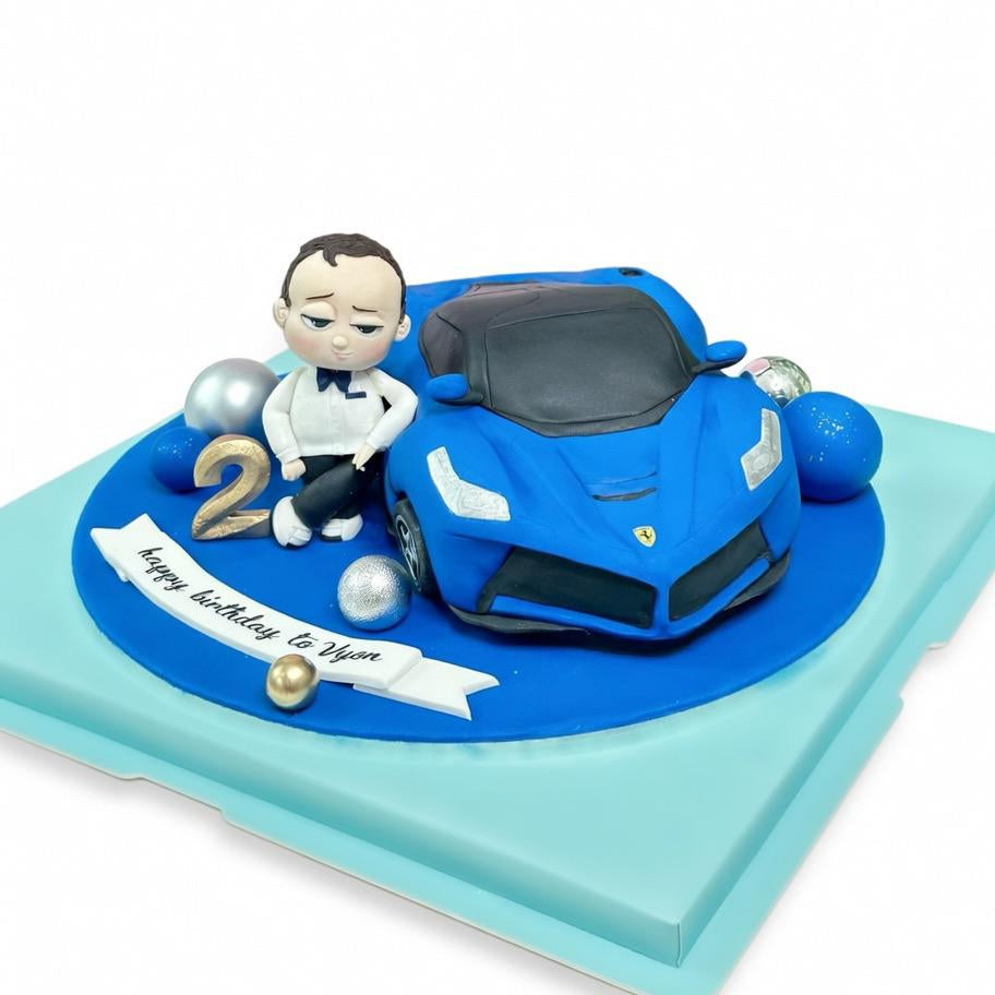The Boss Baby 跑車造型蛋糕 | 訂製造型蛋糕 - My Sweet Art