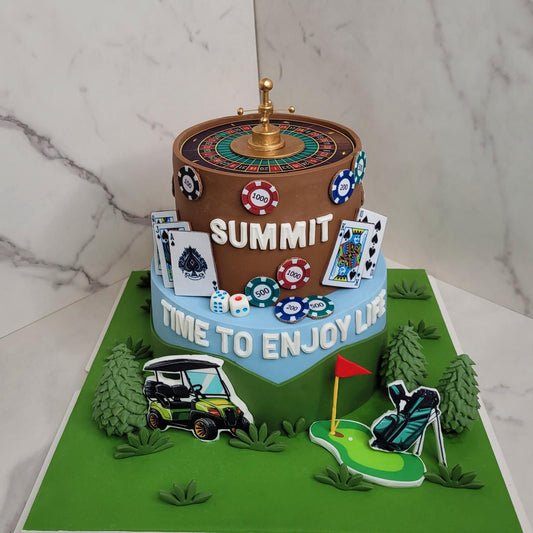 輪盤高爾夫蛋糕