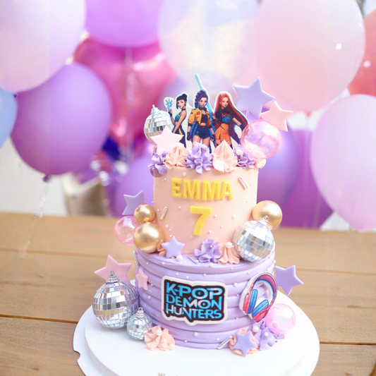 K-pop Demon Hunters 獵魔女團造型蛋糕 (B)