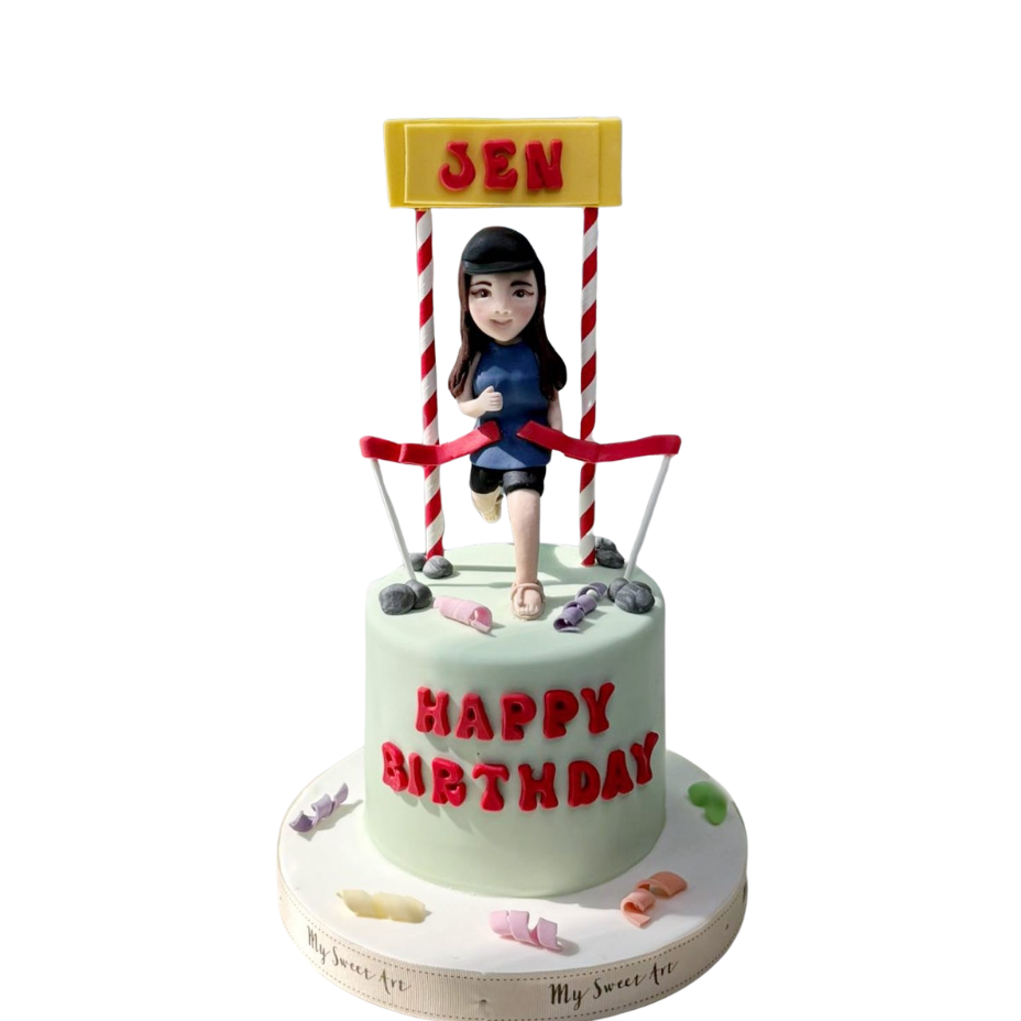 田徑運動員造型蛋糕 | 訂製造型蛋糕 - My Sweet Art