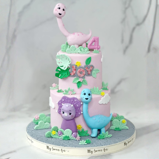 雙層恐龍造型蛋糕 | 訂製造型蛋糕 - My Sweet Art