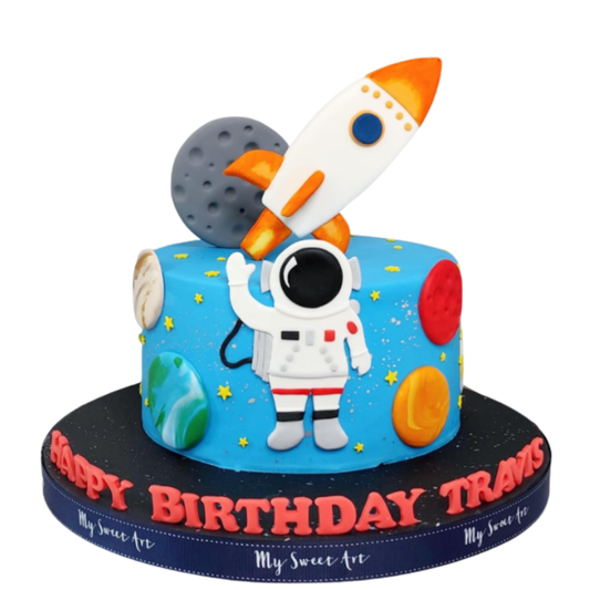 太空人火箭造型蛋糕 | 訂製造型蛋糕 - My Sweet Art