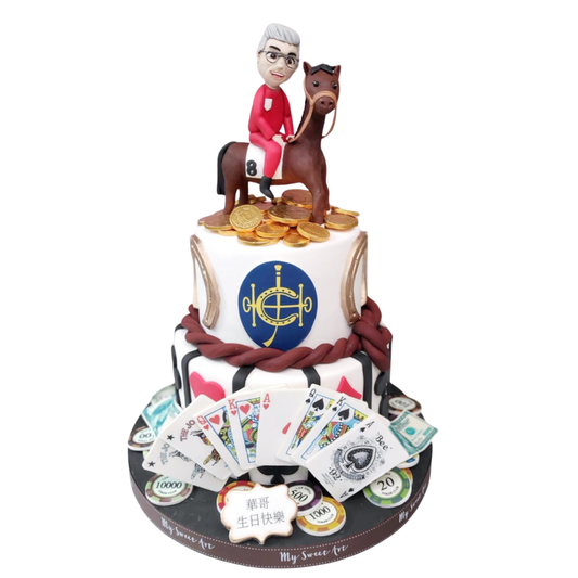 賽馬人像造型蛋糕| 訂製造型蛋糕 - My Sweet Art