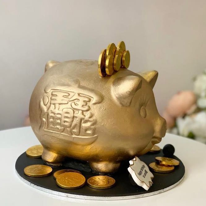 扑扑金豬蛋糕 | 訂製造型蛋糕 - My Sweet Art