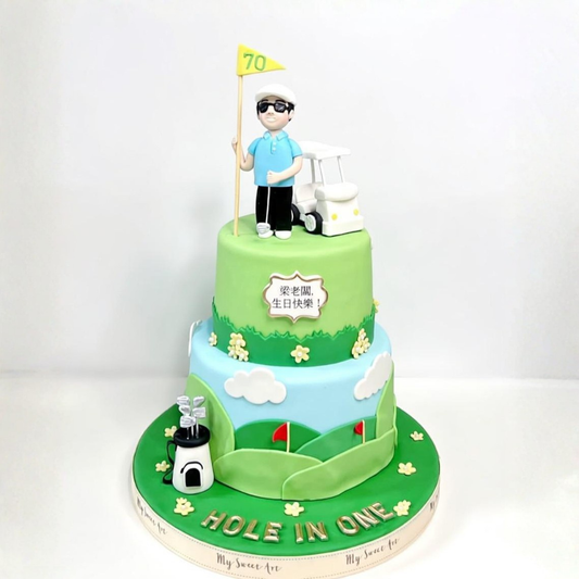 高爾夫球人像造型蛋糕  | 訂製造型蛋糕 - My Sweet Art