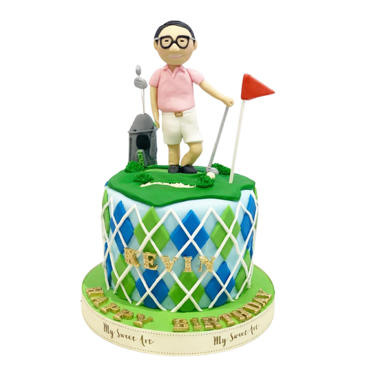 高爾夫球人像造型蛋糕  | 訂製造型蛋糕 - My Sweet Art