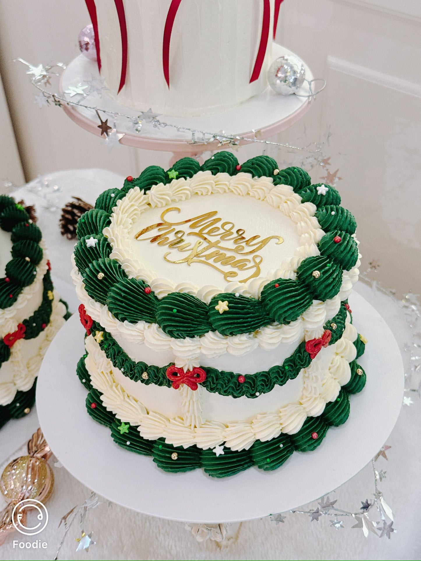 聖誕節唧花蛋糕