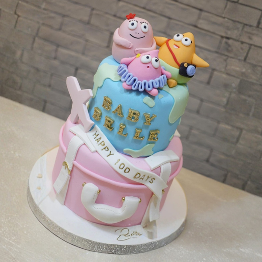 海綿寶寶百日宴造型蛋糕 | 訂製造型蛋糕 - My Sweet Art