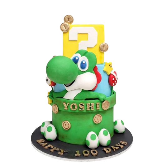 Yoshi造型蛋糕 | 訂製造型蛋糕 - My Sweet Art