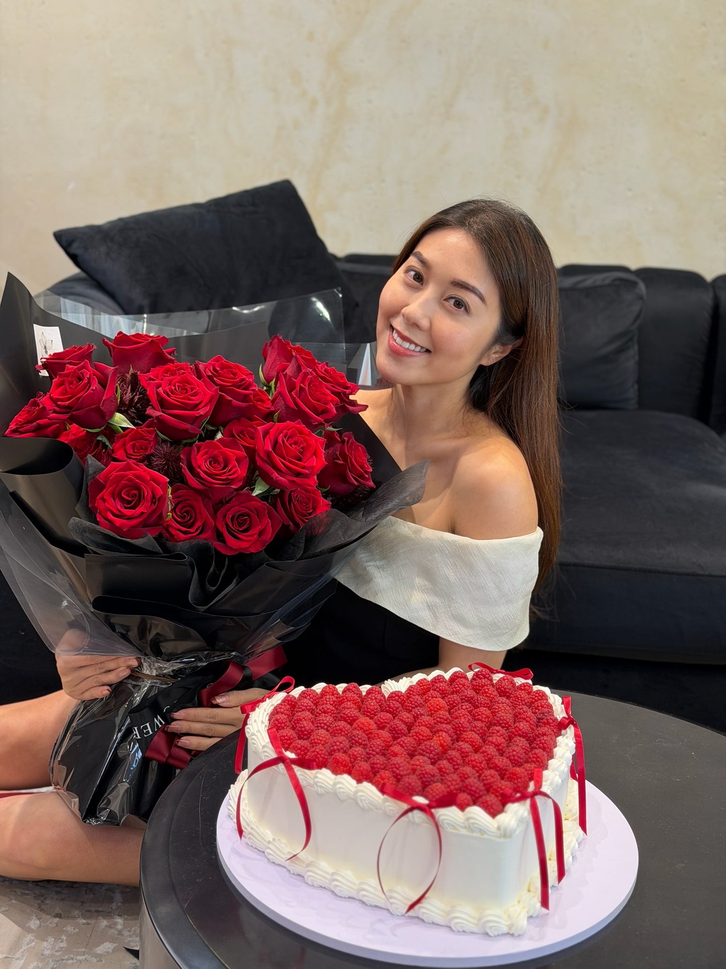 心形鮮忌廉水果造型結婚蛋糕 (款式 E) The Grand Celebration Fruit Cake / Table Cake/ Wedding cake-heart shaped (Style E)