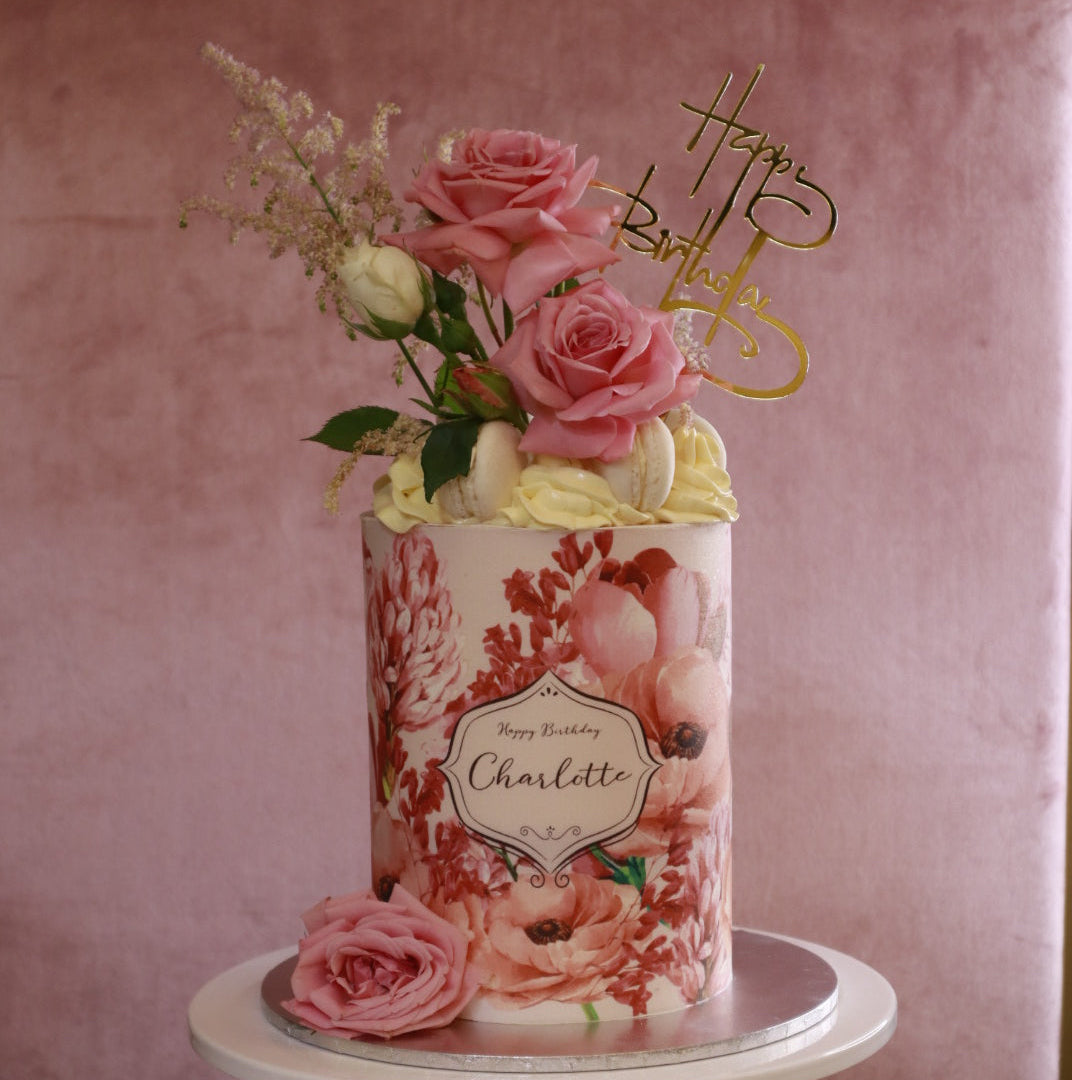 秘密花園造型鮮花蛋糕 Secret Garden Cake