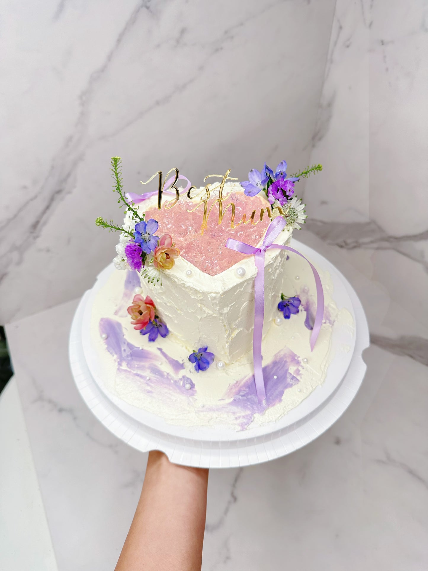 6”夢幻啫喱心形 （可轉happy birthday ）