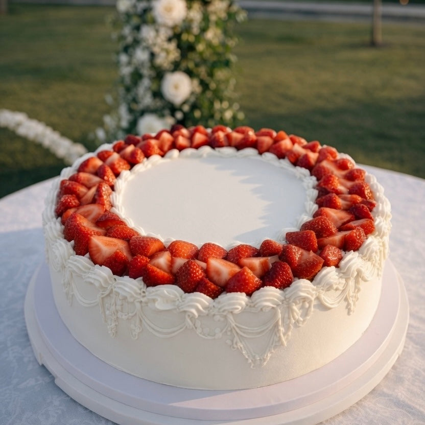 大型鮮忌廉莓果造型結婚蛋糕 (C) The Grand Celebration Fruit Cake / Table Cake/ Wedding cake (C)