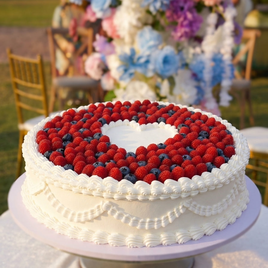 大型鮮忌廉莓果造型結婚蛋糕 (A) The Grand Celebration Fruit Cake / Table Cake/ Wedding cake (A)