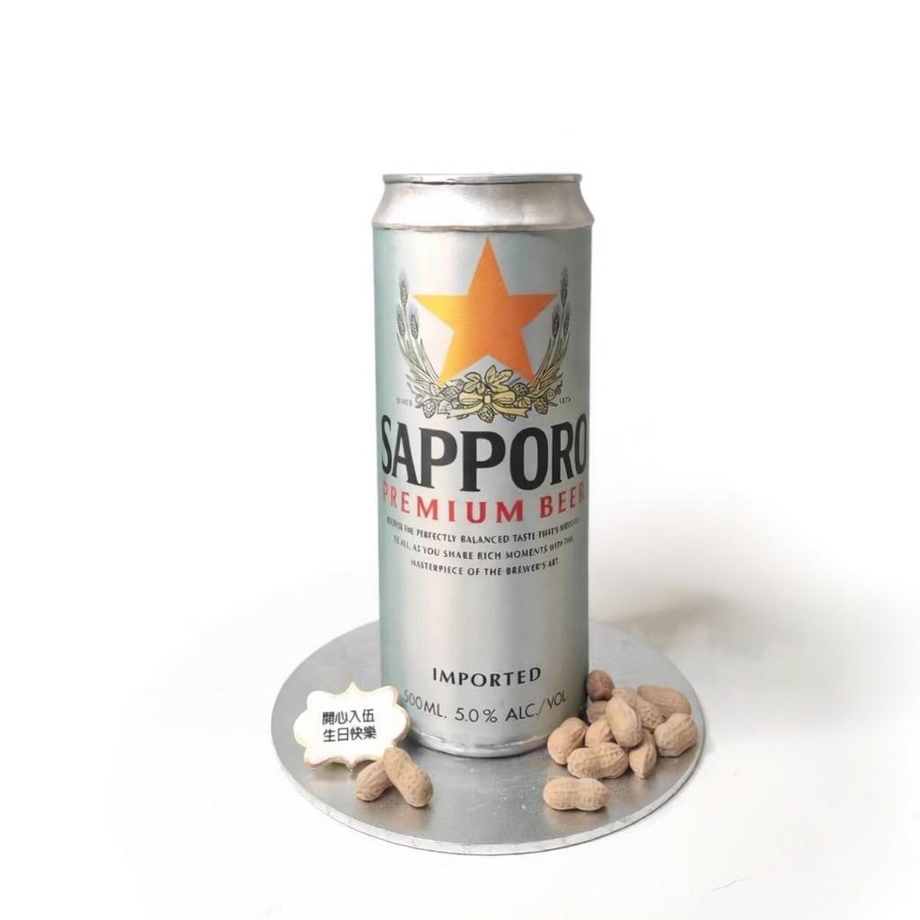 啤酒造型蛋糕