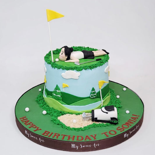 高爾夫球人像造型蛋糕  | 訂製造型蛋糕 - My Sweet Art