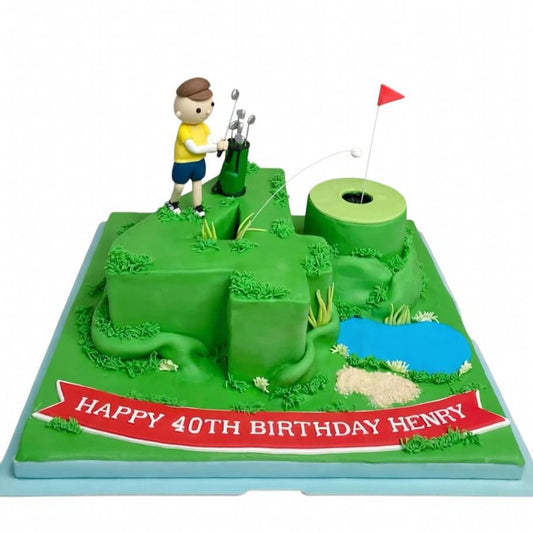 高爾夫球人像造型蛋糕  | 訂製造型蛋糕 - My Sweet Art