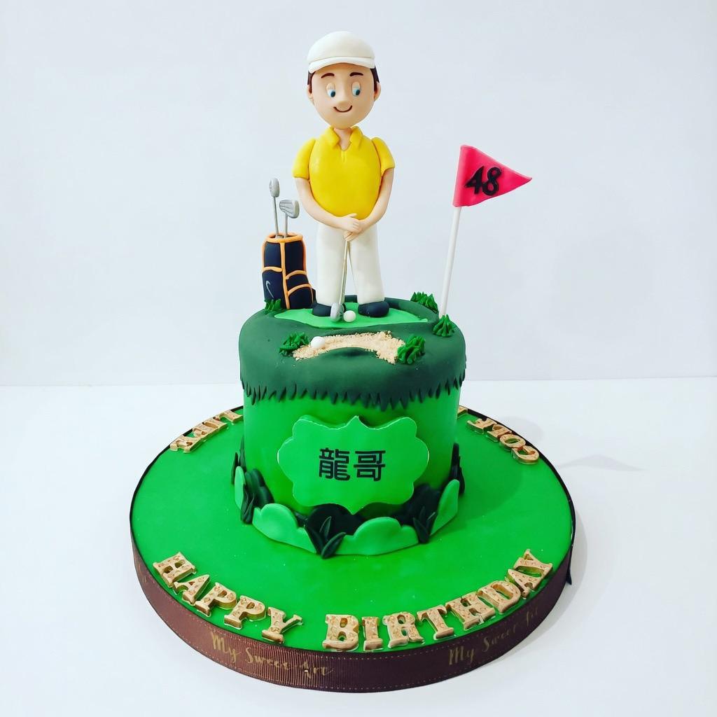 高爾夫球人像造型蛋糕  | 訂製造型蛋糕 - My Sweet Art