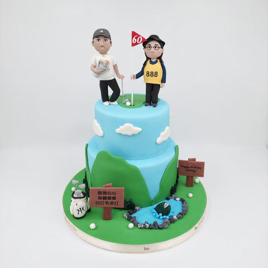 高爾夫球人像造型蛋糕  | 訂製造型蛋糕 - My Sweet Art