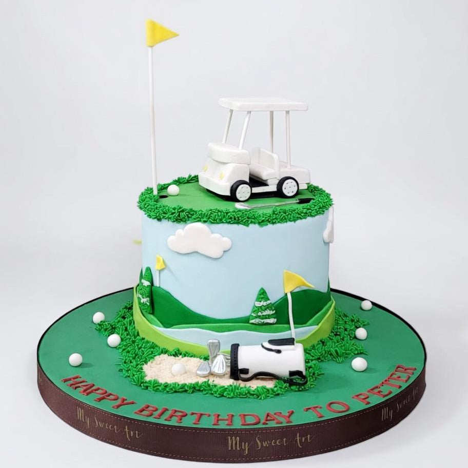 高爾夫球車造型蛋糕 | 訂製造型蛋糕 - My Sweet Art