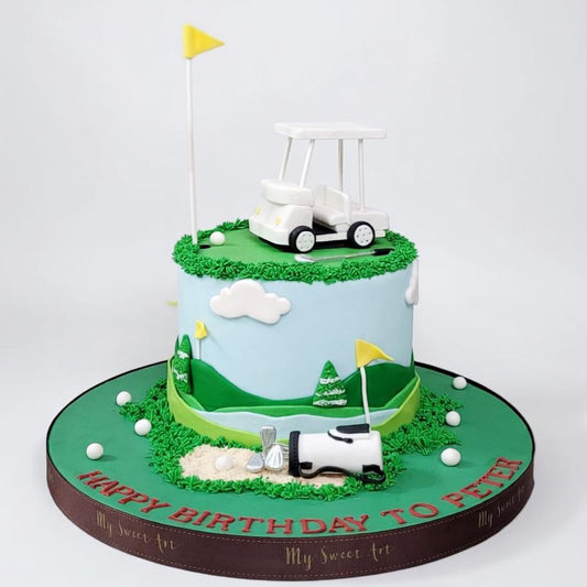 高爾夫球車造型蛋糕 | 訂製造型蛋糕 - My Sweet Art