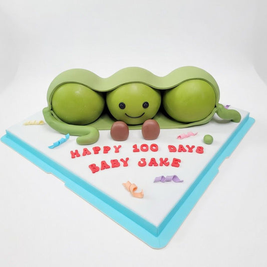 Jellycat青豆百日宴造型蛋糕 | 訂製造型蛋糕 - My Sweet Art