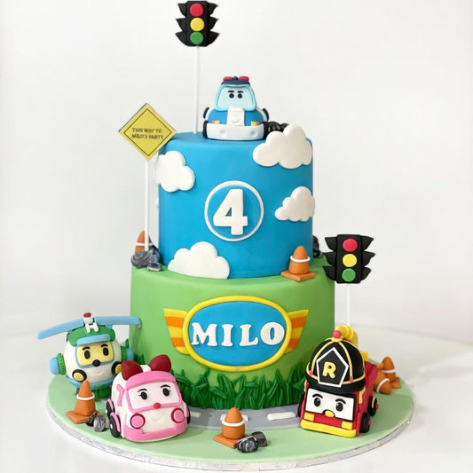 Robocar Poli 造型蛋糕  | 訂製造型蛋糕 - My Sweet Art