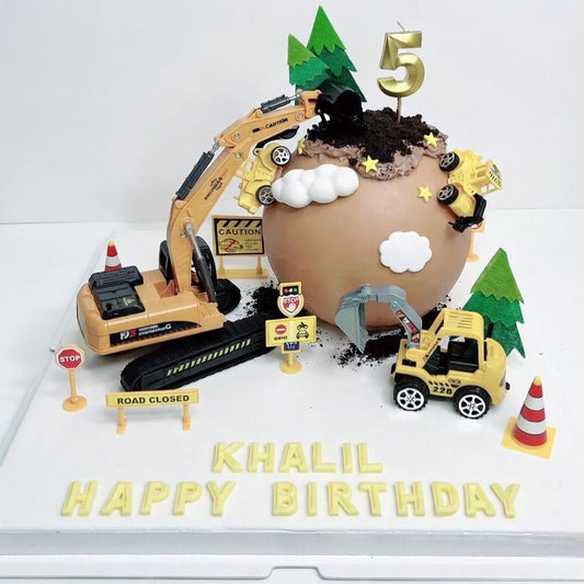 扑扑工程車造型蛋糕  | 訂製造型蛋糕 - My Sweet Art