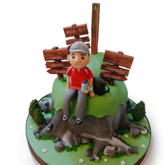 遠足大壽人像造型蛋糕 | 訂製造型蛋糕 - My Sweet Art