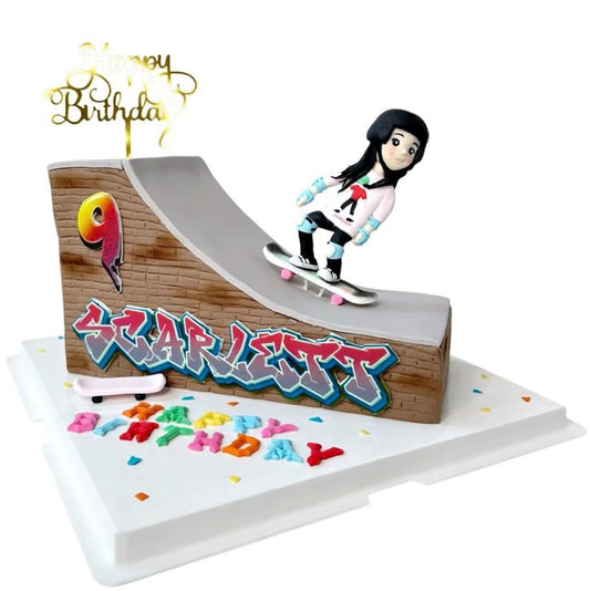 滑板人像造型蛋糕 | 訂製造型蛋糕 - My Sweet Art
