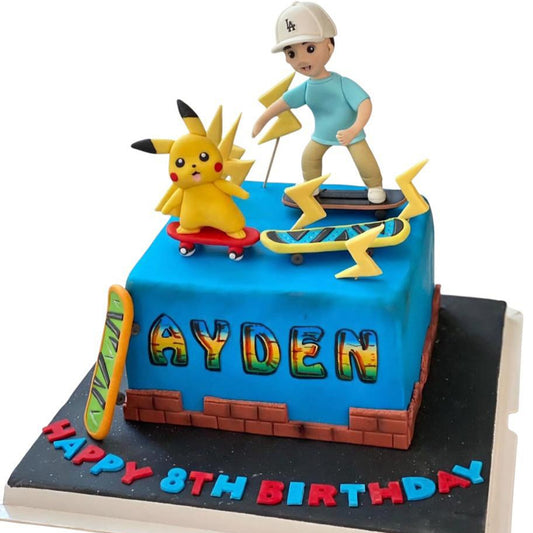 滑板人像造型蛋糕 | 訂製造型蛋糕 - My Sweet Art