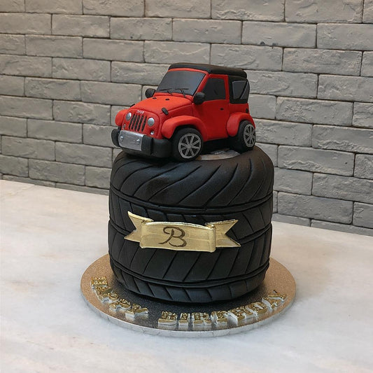車呔越野車造型蛋糕 | 訂製造型蛋糕 - My Sweet Art