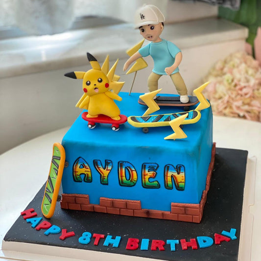 滑板人像造型蛋糕 | 訂製造型蛋糕 - My Sweet Art