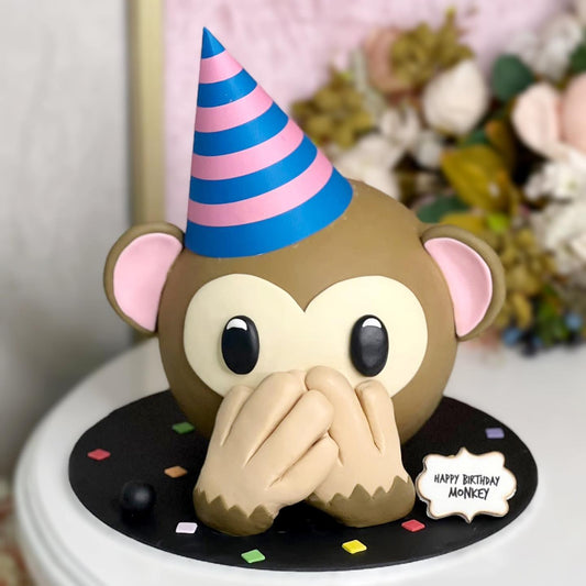 扑扑馬騮Emoji造型蛋糕 | 訂製造型蛋糕 - My Sweet Art