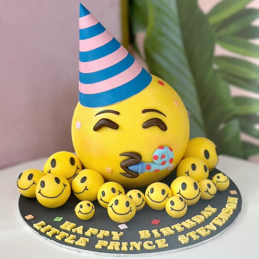 扑扑派對笑臉Emoji造型蛋糕 | 訂製造型蛋糕 - My Sweet Art