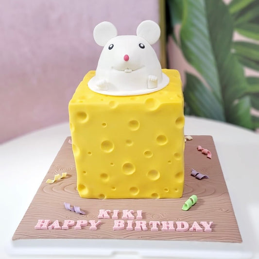 老鼠芝士造型蛋糕 | 訂製造型蛋糕 - My Sweet Art