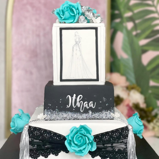 三層玫瑰花造型蛋糕 | 訂製造型蛋糕 - My Sweet Art