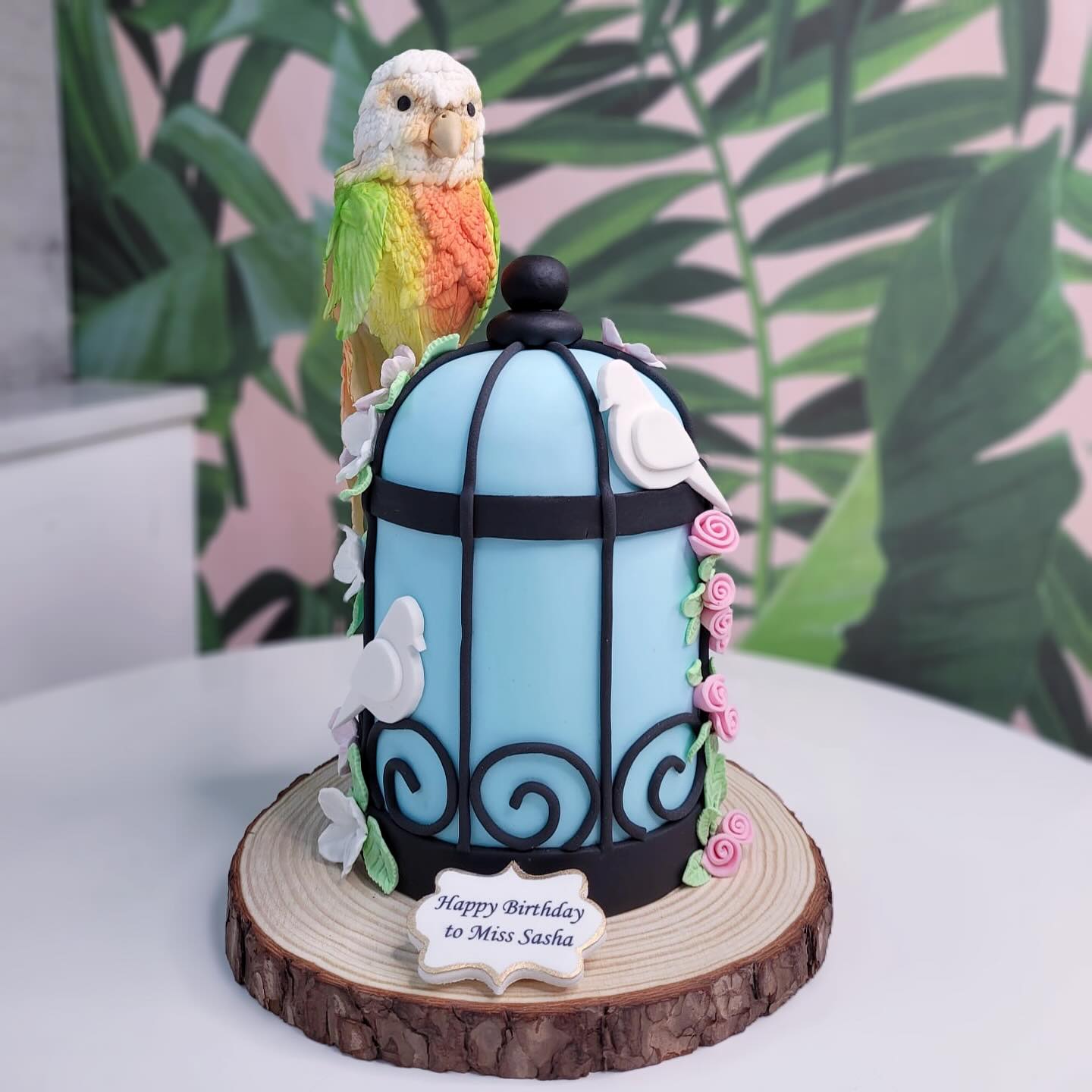 鸚鵡鳥籠造型蛋糕 | 訂製造型蛋糕 - My Sweet Art