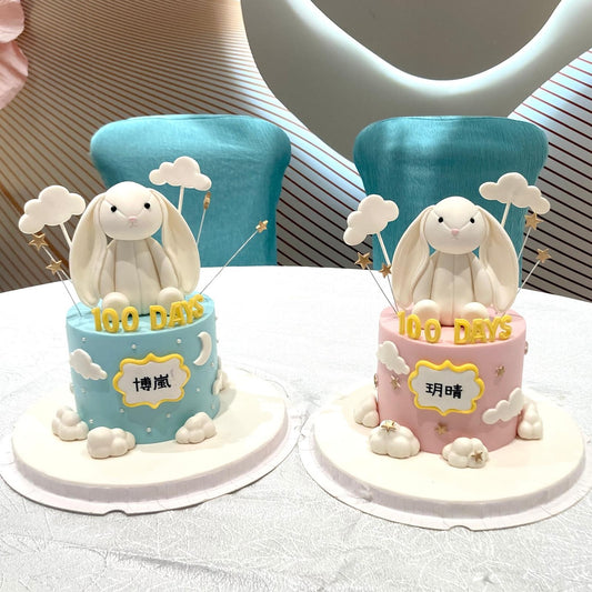 Jellycat兔仔百日宴造型蛋糕 | 訂製造型蛋糕 - My Sweet Art