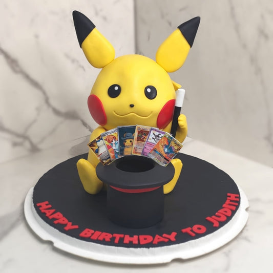 比卡通魔術帽蛋糕